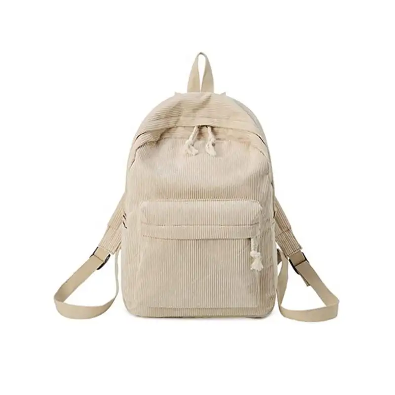 Mini Katoenen Canvas Schattige Kleine Rugzakrugzak, Op Maat Zachte Corduroy Casual Schooltas Voor Kinderen, Universiteit