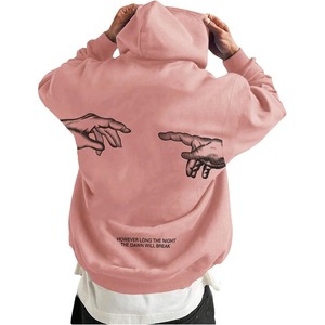 Sudadera con capucha de algodón 100%, cuello con capucha holgado para hombres y mujeres, ropa de calle - Product Image 1