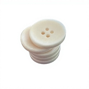 Factory Supplies Bone Button Blanks 4 Holes Natural Resin Eco-Friendly <b>Handmade</b> Customized for Shirt Garment <b>Clothes</b> Accessories - Product Image 1