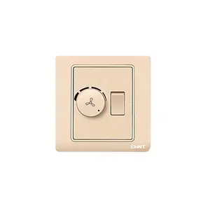 Low cost 1-gang fan speed control switch 200W wall switch with 1-gang 2-way switch 10A 250V
