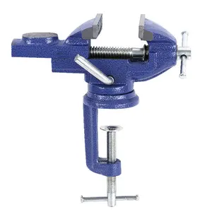 Low MOQ 2/2.5/2.6/3 Inch Portable Table Cast Iron Bench Vise Vice With 360 Degree Swivel Base