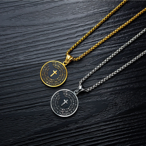 Collana con Croce e Spirito Santo per <span class=keywords><strong>Figlio</strong></span>, Pendente da Papà <span class=keywords><strong>a</strong></span> <span class=keywords><strong>Figlio</strong></span>, Regalo per Padre, Collana con Croce Personalizzata Ispirazionale per Uomo - Product Image 4