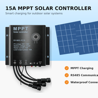 Contrôleur de charge solaire MPPT 10A/15A 12V-24V automatique pour batteries photovoltaïques (GEL/SLA/LFP/LI) – Efficacité 98-99% pour l'énergie solaire