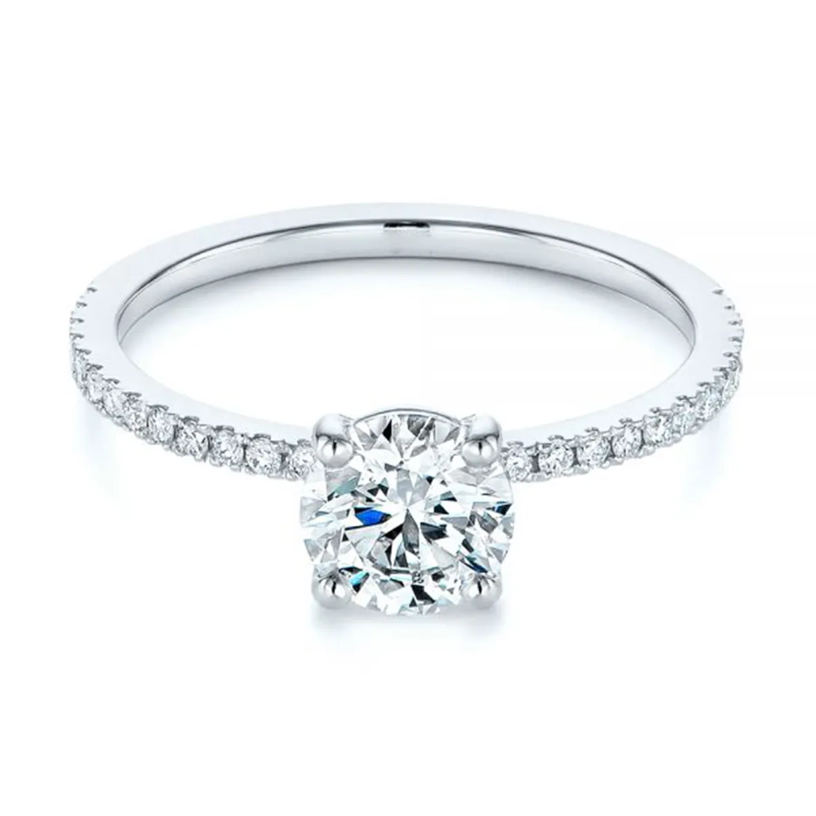 Natural luxury Jewelry wholesale 14K white platinum Gold vintage lab square diamond Engagement Wedding Bands Ring set for women