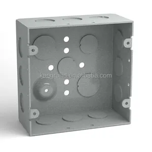 4-11/16 धातु नाली वर्ग बॉक्स 2-1/8 वेल्डेड जस्ती स्टील जंक्शन बॉक्स के साथ Rohs अनुमोदित