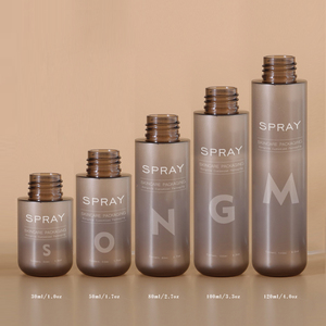 <span class=keywords><strong>Precio</strong></span> barato personalizado 100mL forma redonda vacío esmerilado 30ML 50ml embalaje PET botella de Perfume azul 80ML 120ML con espray de niebla engarzada - Product Image 3