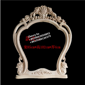 Unfinished Carved Fancy Wood <strong>Mirror</strong> <strong>Frames</strong> - Product Image 2