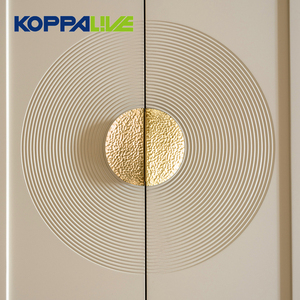 Koppalive nordico maniglia armadio cromato nichel ottone minimalista porta dell'armadio cassetto martellato circolare maniglia a mezza luna - Product Image 2