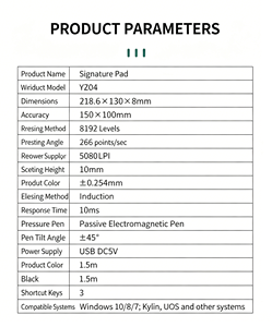 Tablette de signature électronique en stock avec verrouillage du contenu et écran LCD de protection des yeux pour la signature de prêts bancaires - Product Image 6