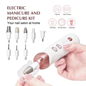 5 Speed Cordless <b>Nail</b> Drill 5 in 1 Electric <b>Nail</b> <b>File</b> Set Toenail Grinder Professional Manicure Pedicure Kit - Product Image 3