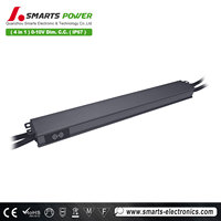 Caja de aluminio impermeable ultra delgado transformador de gabinete lineal 40W 700mA 0-10V 1-10V PMW atenuación Led fuente de alimentación del controlador