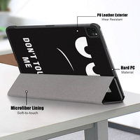 Ultra-mince 11 pouces 2024 pour Apple iPad Pro étui rigide nouvelle housse de tablette en cuir PU peinte résistante aux chutes à trois plis