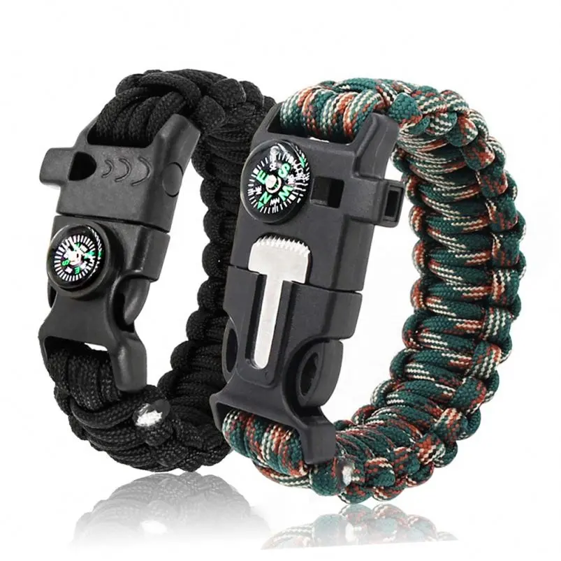 Whoesale new arrivals Promotional Free Samples Survival Paracord Bracelets For Outdoor Camping