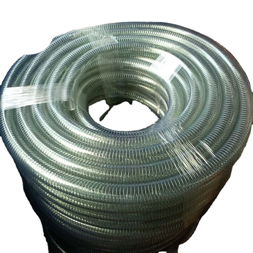 Çiftlik için sembol hattı ile düşük ağırlık esnek PVC çelik tel Spiral hortum