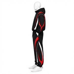 High Quality Customized Zip up Nylon Polyester Windbreaker <b>Jacket</b> and <b>Track</b> Pants Set Tracksuit for <b>Men</b> - Product Image 3