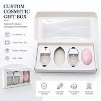 Scatole di Carta Personalizzate Bianche per Spedizioni e Confezioni Regalo, per Disinfettanti per Mani e Flaconi di Profumo, con Finestra Trasparente in PVC