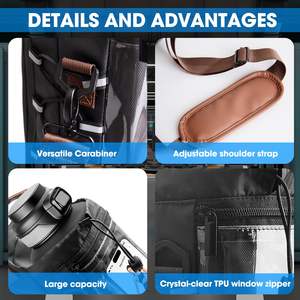 Pochette de téléphone magnétique étanche personnalisée, sac de sport magnétique pour la salle de sport avec sangle, porte-bouteille d'eau pour le fitness - Product Image 6