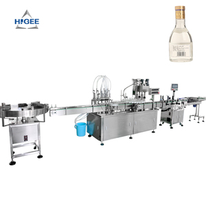 Máquina de Llenado y Tapado de Botellas de Licor de Vidrio Personalizadas, Máquina de Llenado y Tapado de Botellas de Licor Estilo Antiguo con Etiquetadora - Product Image 1