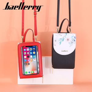 กระเป๋าโทรศัพท์หน้าจอสัมผัสสำหรับผู้หญิง Baellerry ลายดอกไม้ กระเป๋าสะพายไหล่แบบซิป กระเป๋าถือความจุมาก - Product Image 2