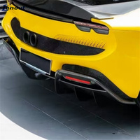 Kit de carrosserie diffuseur arrière en fibre de carbone sèche de haute qualité 3K style SN modifié pour Ferrari 296, kit de turbulences aériennes très populaire