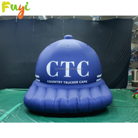 Exposición Publicidad Sombreros inflables Gigante Inflable Gorras con visera Modelo Globo Sombrero de vaquero inflable