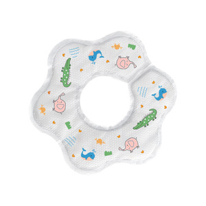 Disposable Baby Bibs Arc Type Animal Cartoon Patterns 0-6m Quick Drying Anti Spit Up Pads For Newborns - Product Image 2