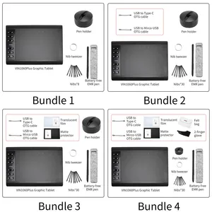 VINSA Professional 8192 Levels Electronic Battery Free Digital Pen Drawing Graphic Tablet