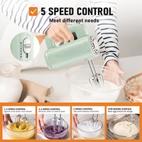 Batteur à œufs de cuisine Sonifer SF-7034 en gros, petit, pas cher, en plastique, électrique, à main, pour mélanger les aliments et les gâteaux