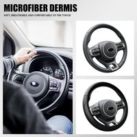 Housse de volant de voiture, protection de volant en cuir Napa de 15 pouces, accessoires intérieurs universels pour voitures, camions, SUV