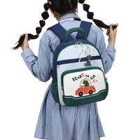 Sac à dos pour enfants de 3 à 6 ans, sac d'école maternelle à motif de dessin animé, mignon, léger, en tissu Oxford, en nylon, avec coussin d'air