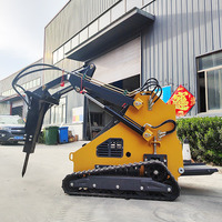 Équipement de machines de construction d'ingénierie Chariot élévateur à fourche Mini roue à chenilles Skid Steer Loader Parts 500kg Fork for Excavator