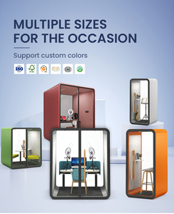 Cabine Acoustique de Sécurité pour la Planification Stratégique des Cadres Dirigeants en Entreprise, Réunions Hors <span class=keywords><strong>Site</strong></span>, Épaisseur de Verre OEM - Product Image 2
