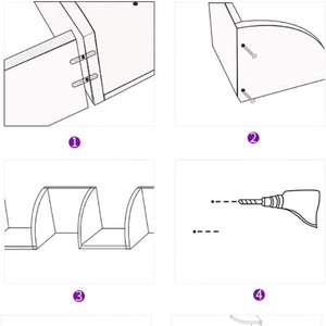 Bookshelf, storage unit, floor-standing bookcase, storage <b>cabinet</b>, <b>wall</b>-<b>mounted</b> simple storage, multi-layer <b>display</b> <b>cabinet</b> for - Product Image 3