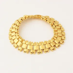 Cool Bracelet For Boys Fashion Design 18k Gold Plated Jewelry Bracelet