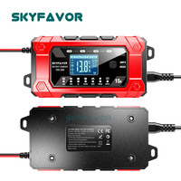 Chargeur de batterie 12V 24V à courant réglable, chargeur de batterie 12V 24V 15A Lifepo4, chargeur de batterie au plomb-acide, chargeur de batterie pour camion, moto, voiture