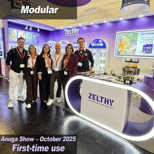 Индивидуальный полноцветный выставочный стенд для торговых выставок, деревянный роскошный выставочный стенд, высококачественный многоразовый выставочный стенд - Product Image 3