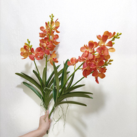 Bunga Lily Buatan Sentuhan Nyata Buatan Tangan, Batang Panjang 84 cm, Bunga Lily Sutra Imitasi Berlapis untuk Dekorasi