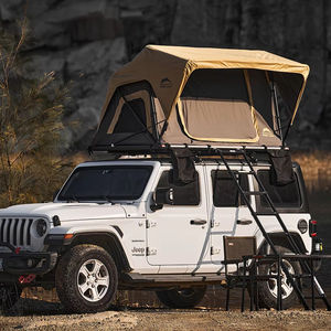 Tente de toit de voiture en aluminium imperméable pour 4 personnes, installation facile, toutes saisons, RTT, coque souple pour 4x4 tout-terrain SUV - Product Image 1