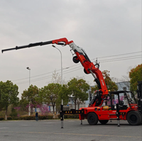 Grue arrière pour chariot élévateur CC1200ZB8+1 (25 tonnes) avec moteur pour usage en construction - Utilisé - Flèche télescopique