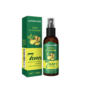 Le gingembre naturel personnalisé en usine favorise la croissance des cheveux et nourrit le spray pour cheveux du cuir chevelu pour femmes et hommes - Product Image 1