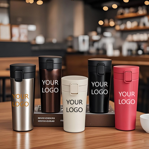 Tazza da Viaggio per Caffè in Acciaio Inox 304 con Logo Personalizzabile, Isolamento Sottovuoto, Mantenimento Termico 6-12 Ore, per Acqua Bollente - Product Image 1