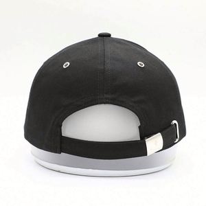 Meidiney BSCI Manufacture Custom 6 Panel Mens <b>Plain</b> Black Embroidery Logo Baseball <b>Caps</b> - Product Image 5