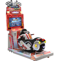 Machine de jeu d'arcade de simulation de moto de course personnalisée en gros pour enfants, avec monnayeur, pour les plus de 6 ans, usage domestique