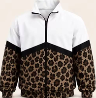 Blouson coupe-vent streetwear oversize 100 % polyester, personnalisé avec logo d'équipe vintage, pour femmes et hommes, col montant zippé 1/4, à carreaux