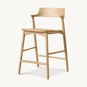 เก้าอี้ห้องรับประทานอาหารโมเดิร์นดีไซน์แบบชาวเดนมาร์กเก้าอี้ไม้โอ๊คออสก้าร์บาร์และเคาท์เตอร์ - Product Image 3