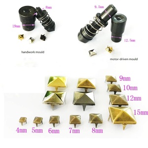 Bán Buôn 4/5/6/7/8/9/10/12/15/35Mm Rắn Brass Kim Tự Tháp Đầu Đinh Tán Đinh Tán Điểm Vuông Punk Ngạnh Đinh Tán Đinh Tán Phụ Kiện - Product Image 6