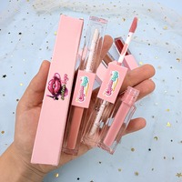 Brillo Labial Vegano con Sabor, Etiqueta Privada, Efecto Diamante que Cambia de Color, Voluminizador de Labios, Brillo Labial Hidratante con Acabado Brillante