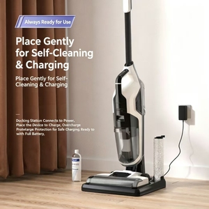 NOUVEAU Nettoyeur de <span class=keywords><strong>sol</strong></span> électrique intelligent sans fil, tout-en-un, avec fonctions de balayage, auto-nettoyage, lavage et aspiration - Product Image 3