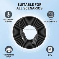 Câble audio micro XLR équilibré mâle-femelle en cuivre sans oxygène ABCCABLS pour mixeur, enregistrement en studio, performance scénique