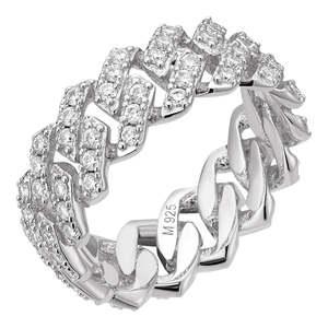 Anillos de Lujo al por Mayor con Moissanita Clásica Creada en Laboratorio de 1.60 CT, Diseño de Cruz, Aleación, Cierre de Caja, Joyería de Fiesta Unisex de Moda - Product Image 1